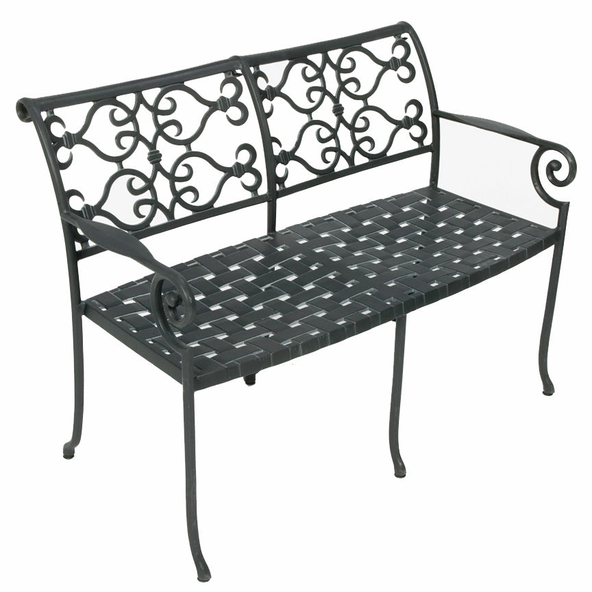 Veracruz Settee-Iron Accents