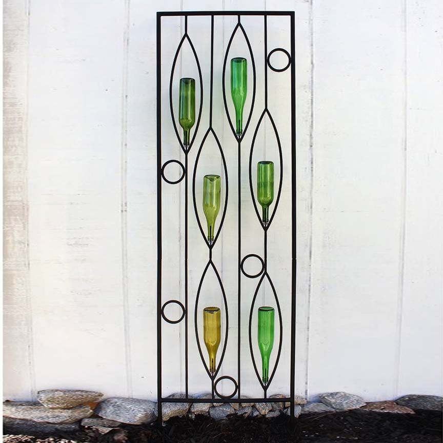 Vineyard Bottle Trellis-Iron Accents