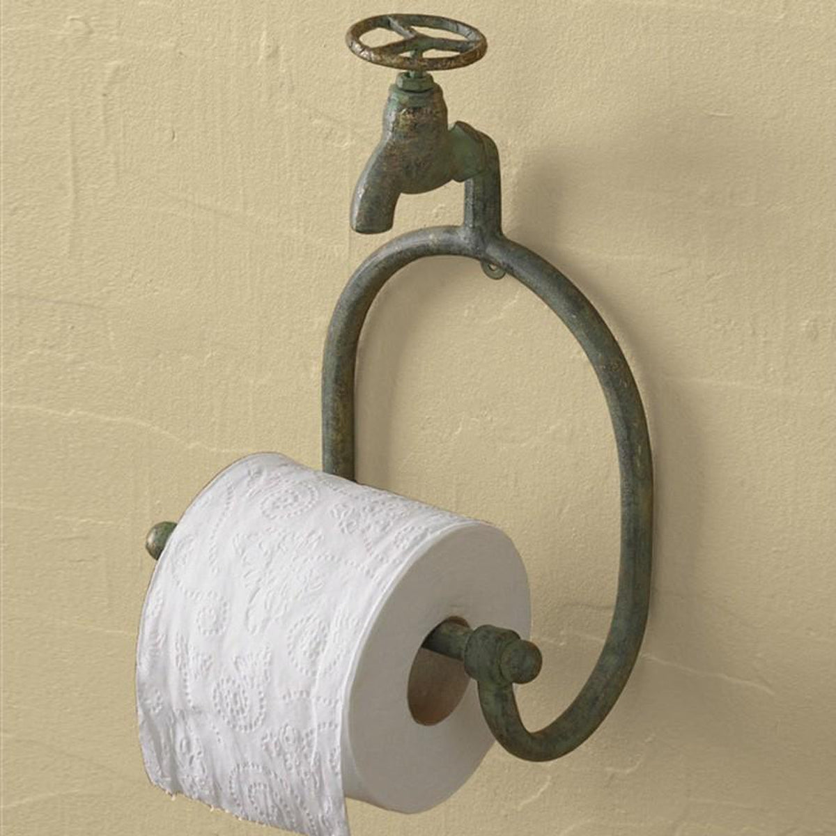 Water Faucet TP Holder-Iron Accents