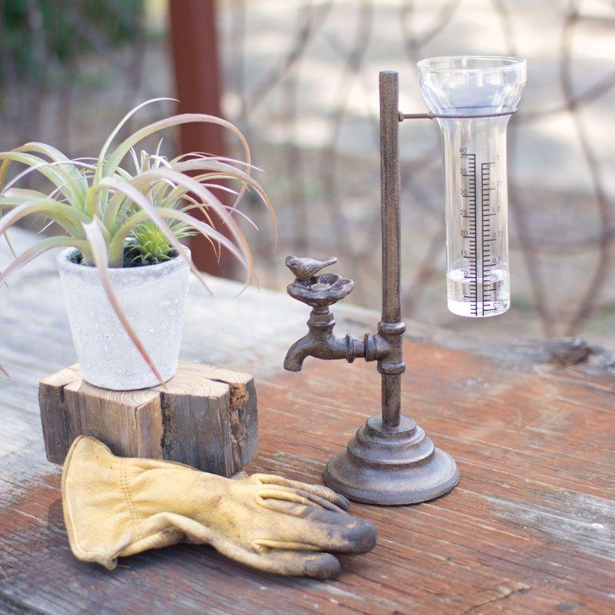 Water Tap Rain Gauge-Discontinued | Iron Accents