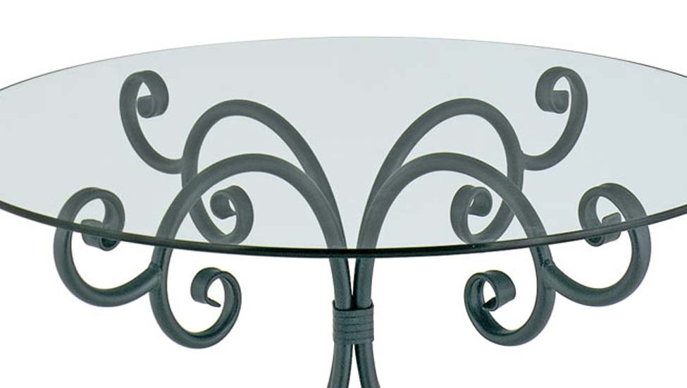 Waterbury Breakfast Table-Iron Accents