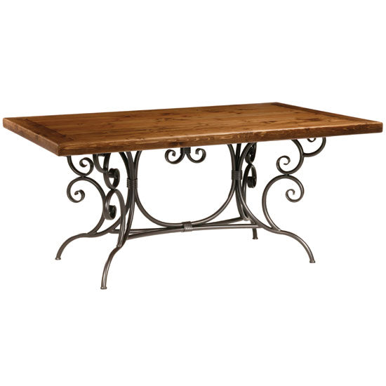 Waterbury Dining Table-Iron Accents