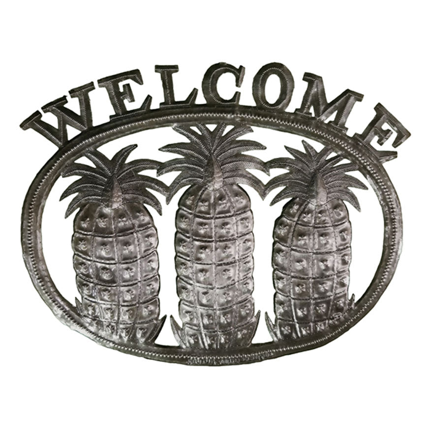 Welcome Pineapples-Iron Accents