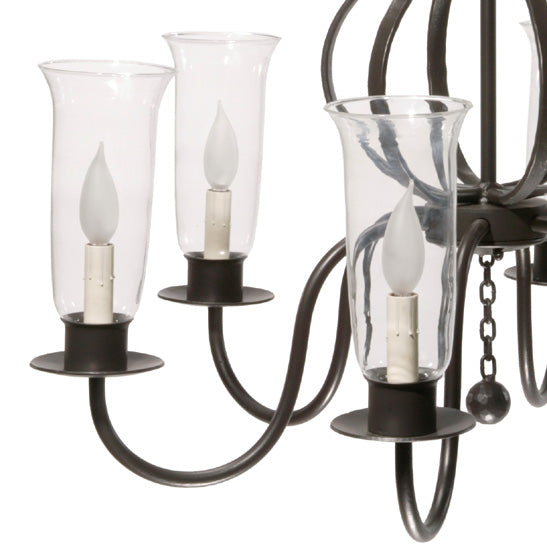 Williamsburg Carriage Chandelier-Iron Accents