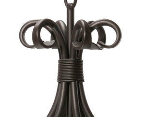 Williamsburg Carriage Chandelier-Iron Accents