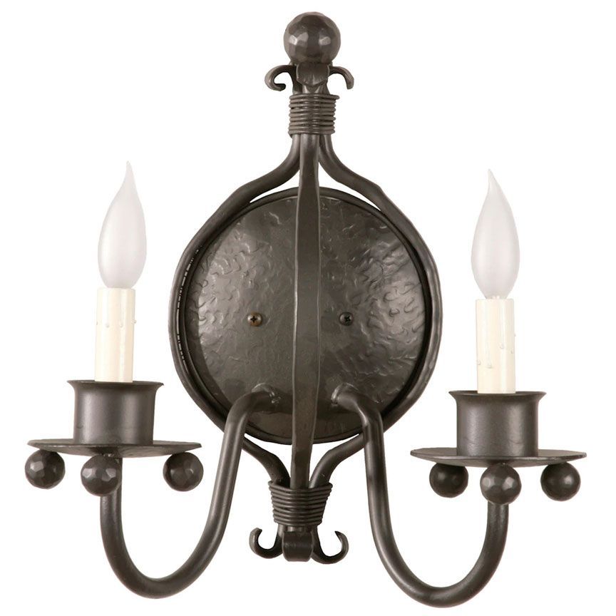 Williamsburg Wall Sconce-Iron Accents