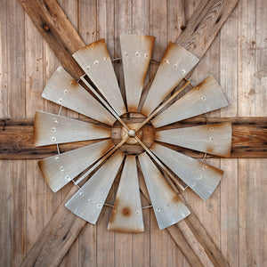 Windmill Relic Plaque-Iron Accents