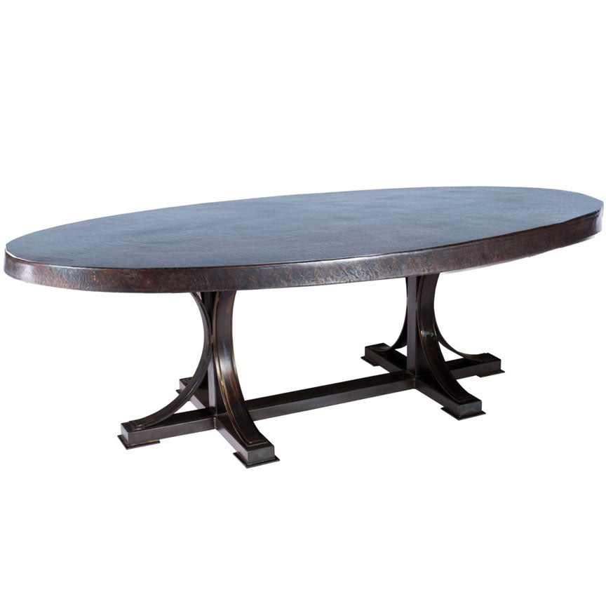 Winston Dining Table or Base for for 72x44 - 84x44 Tops-Iron Accents