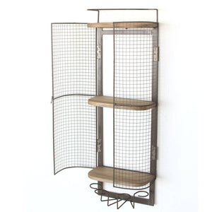 Wire Bar Storage Cabinet-Wall | Iron Accents