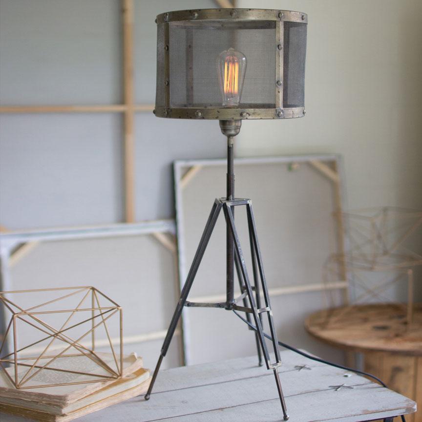 Wire Mesh Table Lamp-Discontinued | Iron Accents