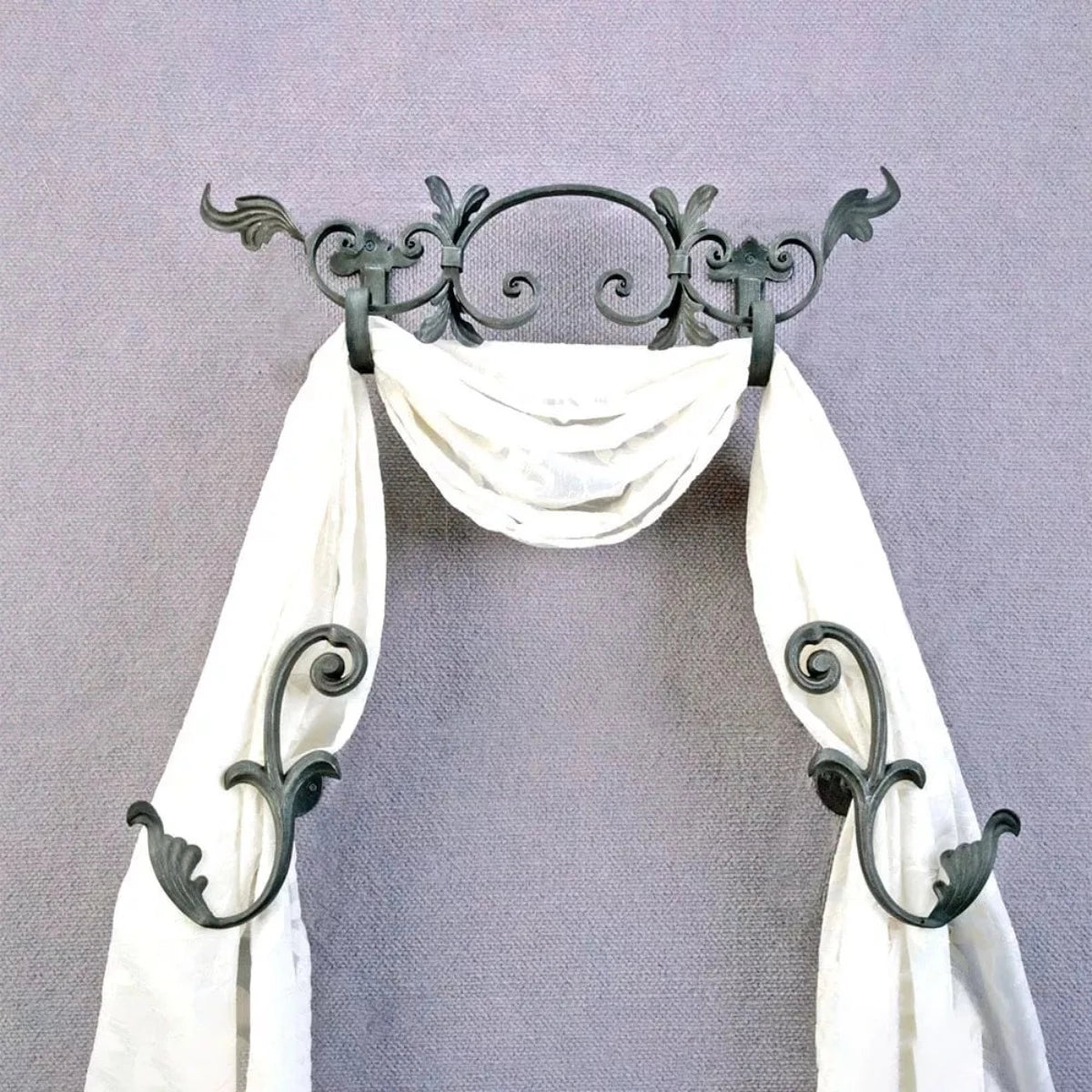 Casablanca Drapery Treatment-Iron Accents