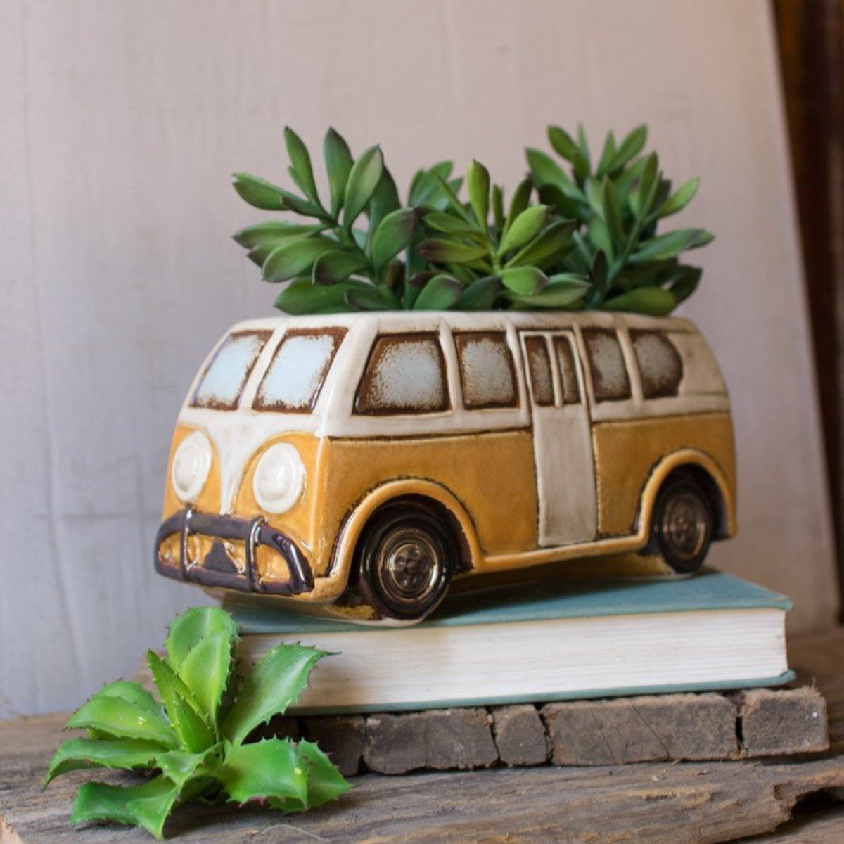 Yellow Van Planter-Garden | Iron Accents